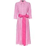 Pinke Karo Reitmayer Maxi Sommerkleider aus Baumwolle für Damen Größe XS für den für den Sommer 