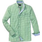 Grüne Bestickte Reitmayer Button Down Kragen Trachtenhemden für Herren 