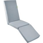 Relax Plus Stuhlauflage Sitzkissen Gartenauflage wetterfest 50 x 180 cm Liegestuhl Stone - Outbag
