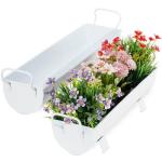 Weiße 14 cm Relaxdays Blumenkästen & Pflanzkästen aus Eisen 2-teilig 