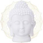 Weiße Asiatische 10 cm Relaxdays Buddha-Gartenfiguren aus PVC 