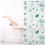 Reduzierte Grüne Moderne Relaxdays Duschrollos mit Palmenmotiv 