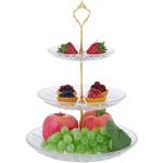 Reduzierte Goldene Vintage Relaxdays Cupcake-Etageren & Muffin-Etageren mit Cupcake-Motiv strukturiert aus Glas 