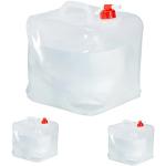 Relaxdays Wasserkanister 4er Set, 10 l, faltbar, Wasserbehälter