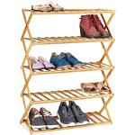 Reduzierte Moderne Relaxdays Schuhständer aus Bambus klappbar Breite 0-50cm, Höhe 0-50cm, Tiefe 0-50cm 