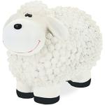Weiße Relaxdays Deko-Schafe aus Kunststein wetterfest 