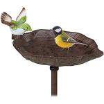 Braune Relaxdays Vogelbäder & Vogeltränken für den Garten aus Eisen 
