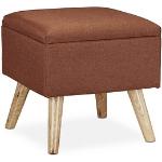 Braune Moderne Relaxdays Kleinmöbel aus Holz mit Stauraum Breite 0-50cm, Höhe 0-50cm, Tiefe 0-50cm 