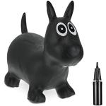 Schwarze BPA-freie Relaxdays Hüpftiere mit Hundemotiv aus PVC 