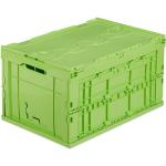 Grüne Relaxdays Faltboxen aus Kunststoff mit Deckel 