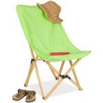 Grüne Relaxdays Liegestühle aus Holz klappbar Breite 50-100cm, Höhe 50-100cm, Tiefe 50-100cm 