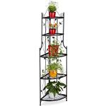 Reduzierte Gothic Relaxdays Blumentreppen & Pflanztreppen aus Metall Breite 0-50cm, Höhe 150-200cm, Tiefe 0-50cm 