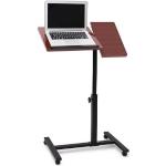 relaxdays Schreibtisch »Laptoptisch höhenverstellbar Holz«, Rot, Rot, Braun Schwarz