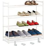 Reduzierte Weiße Relaxdays Schuhständer aus Metall Breite 0-50cm, Höhe 0-50cm, Tiefe 0-50cm 