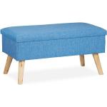 Blaue Relaxdays Truhenbänke & Sitztruhen mit Stauraum Breite 0-50cm, Höhe 0-50cm, Tiefe 0-50cm 