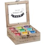 Reduzierte Rustikale Relaxdays Teeboxen aus Holz 