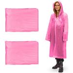 Pinke Wasserdichte Relaxdays Regenmäntel für Damen Einheitsgröße 