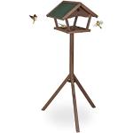 Reduzierte Braune Relaxdays Vogelhäuser mit Ständer aus Tannenholz 