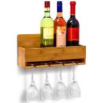 Braune Relaxdays Weinregale & Flaschenregale aus Holz Breite 0-50cm, Höhe 0-50cm, Tiefe 0-50cm 