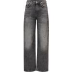 Dunkelgraue Loose Fit HUGO BOSS HUGO Wide Leg Jeans & Relaxed Fit Jeans aus Baumwolle für Damen Größe XS Weite 29, Länge 32 