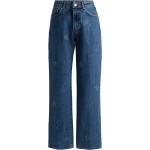 Dunkelblaue Loose Fit HUGO BOSS HUGO Wide Leg Jeans & Relaxed Fit Jeans aus Baumwolle für Damen Größe XS Weite 30, Länge 32 