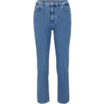 Blaue Bestickte HUGO BOSS HUGO Jeans mit Stickerei aus Baumwolle für Damen Größe XS Weite 29, Länge 32 