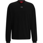 Schwarze Langärmelige HUGO BOSS HUGO T-Shirts aus Baumwolle für Herren Größe XS 