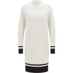 Weiße Gestreifte HUGO BOSS BOSS Strickkleider aus Baumwollmischung für Damen Größe S - versandkostenfrei 