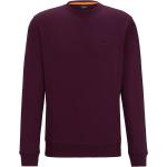Dunkellilane HUGO BOSS BOSS Herrensweatshirts aus Baumwolle Größe 3 XL 