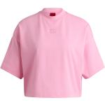 Pinke Bestickte HUGO BOSS HUGO Nachhaltige T-Shirts aus Jersey für Damen Größe XS 
