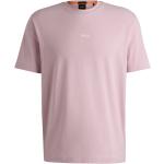 Fliederfarbene HUGO BOSS BOSS Nachhaltige T-Shirts aus Baumwollmischung für Herren Größe XS 