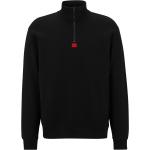 Schwarze HUGO BOSS HUGO Nachhaltige Herrensweatshirts mit Reißverschluss aus Baumwolle Größe XXL 