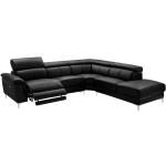 Reduzierte Schwarze Linea Sofa Relaxsofas aus Leder Breite 250-300cm, Höhe 100-150cm, Tiefe 250-300cm 
