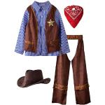 Blaue Cowboy-Kostüme aus Polyester für Kinder 