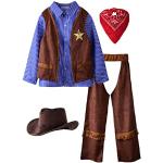 Reduzierte Blaue Cowboy-Kostüme aus Polyester für Kinder 