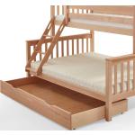 Beige Relita Betten mit Bettkasten aus Holz 90x190 