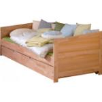 Relita Nachhaltige Betten mit Bettkasten lackiert aus Massivholz 90x190 Breite 150-200cm, Höhe 200-250cm, Tiefe 50-100cm 