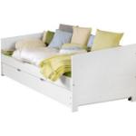 Weiße Relita Nachhaltige Betten mit Bettkasten lackiert aus Massivholz mit Schublade 90x190 Breite 150-200cm, Höhe 200-250cm, Tiefe 50-100cm 