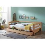 Reduzierte Relita Betten mit Bettkasten lackiert aus Massivholz 90x190 