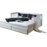 Reduzierte Weiße Relita Betten mit Bettkasten lackiert 90x200 Breite 50-100cm, Höhe 50-100cm, Tiefe 200-250cm 