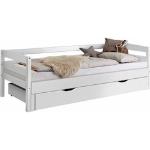 Reduzierte Weiße Relita Betten mit Bettkasten lackiert aus Massivholz mit Stauraum 90x200 Breite 50-100cm, Höhe 50-100cm, Tiefe 200-250cm 