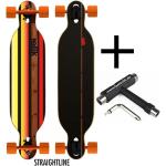 Rellik Longboard Straightline drop-through/twin-tip 38"x8,5" + Fantic26 Skatetool