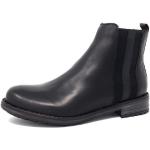 Schwarze Remonte Ankle Boots & Klassische Stiefeletten ohne Verschluss aus Leder Größe 41 mit Absatzhöhe 3cm bis 5cm 