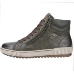 Graue Remonte High Top Sneaker & Sneaker Boots mit Reißverschluss aus Leder Leicht für Damen 