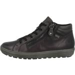 Reduzierte Graue Remonte High Top Sneaker & Sneaker Boots mit Reißverschluss aus Leder für Damen Größe 36 