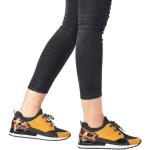 Gelbe Streetwear Remonte Damensneaker & Damenturnschuhe in Normalweite aus Leder Größe 43 