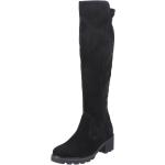 Schwarze Remonte High-Heel Stiefel aus Leder für Damen Größe 39 