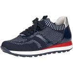 Blaue Remonte Low Sneaker in Breitweite aus Textil für Damen Größe 38 