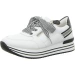 Weiße Remonte Low Sneaker aus Leder für Damen Größe 38 