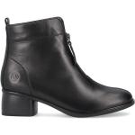 Reduzierte Schwarze Remonte Ankle Boots & Klassische Stiefeletten aus Leder für Damen Größe 40 